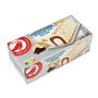 Voir la diapositive 2 : AUCHAN Bûche glacée au chocolat nougat et caramel au beurre salé 8-10 parts 545g