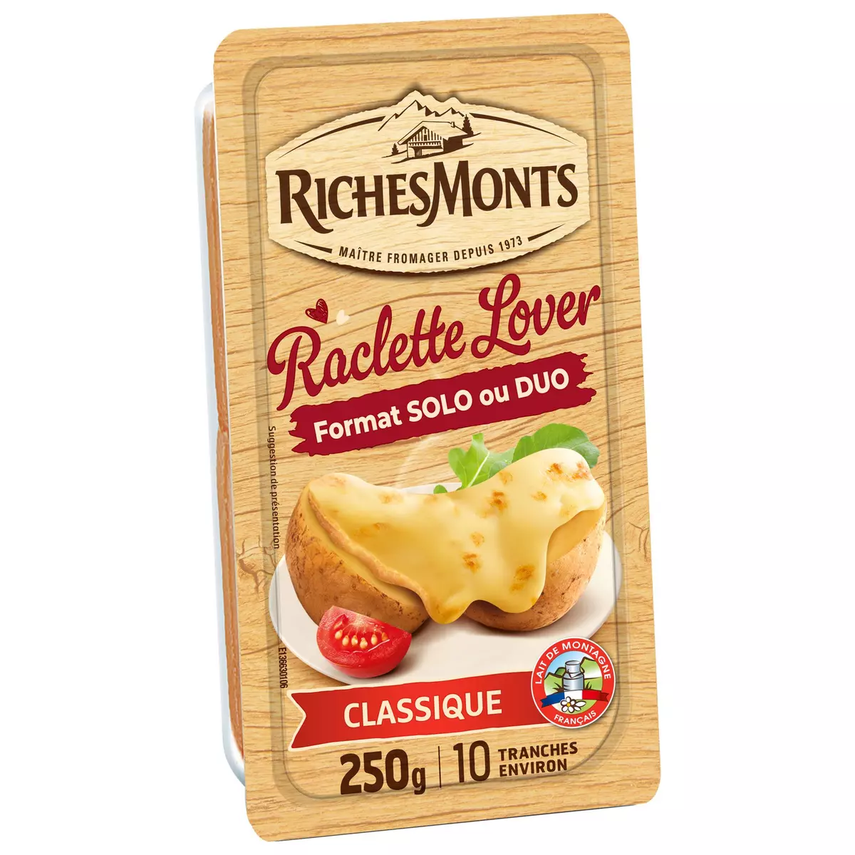RICHESMONTS Fromage à raclette nature 250g