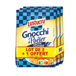 LUSTUCRU Gnocchi au fromage à poêler 2x300g +1 offert