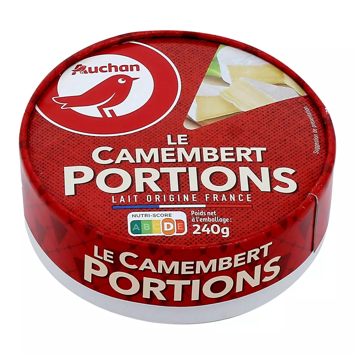AUCHAN Camembert en portions  8 portions 240g
