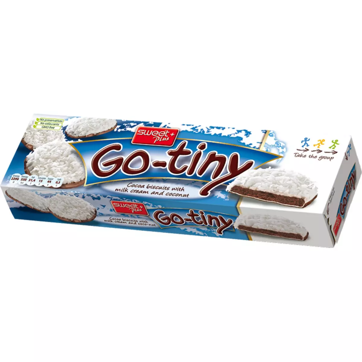 Go-tiny biscuits au cacao nappés de noix de coco 130g