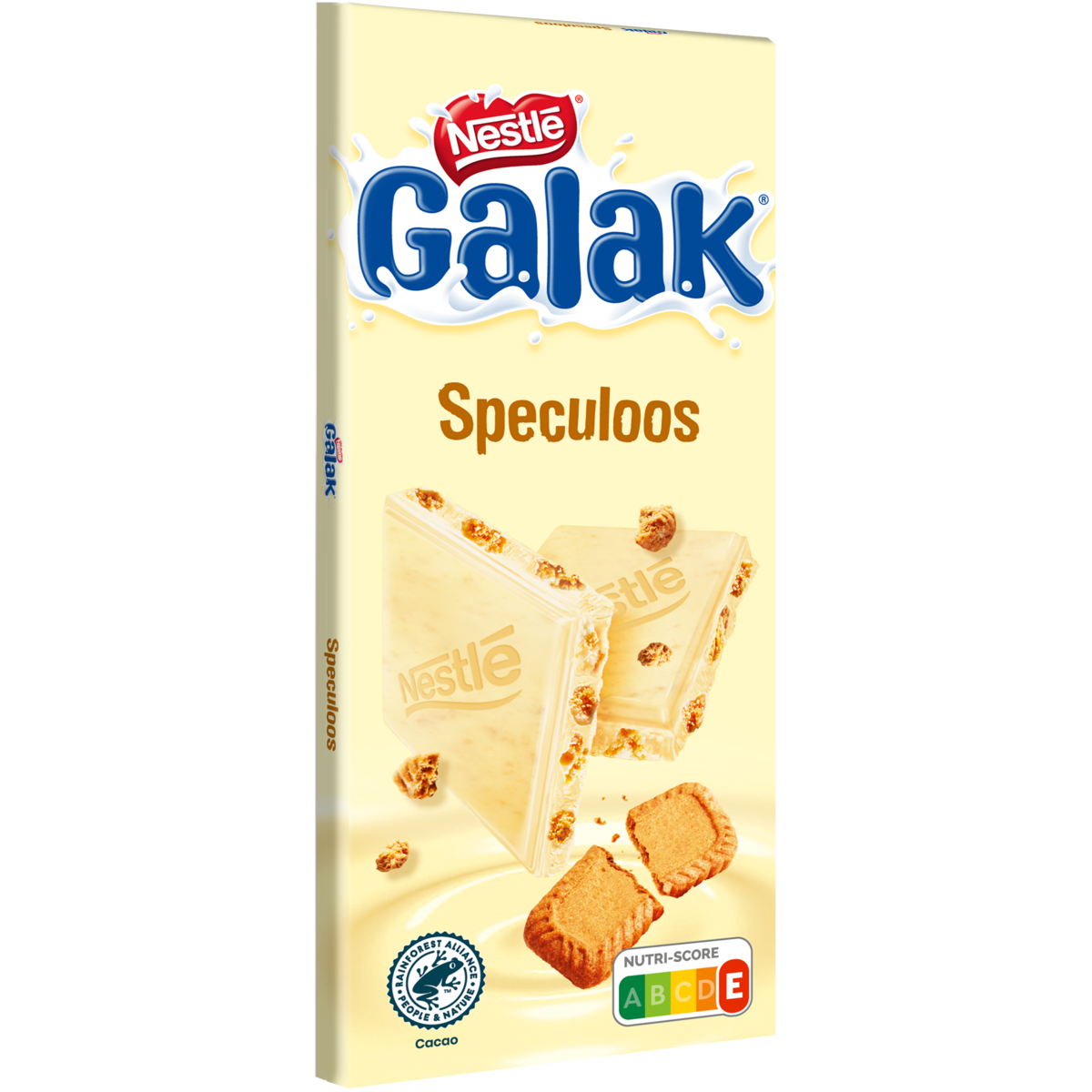 GALAK Tablette de chocolat blanc au speculoos 1 pièce 100g