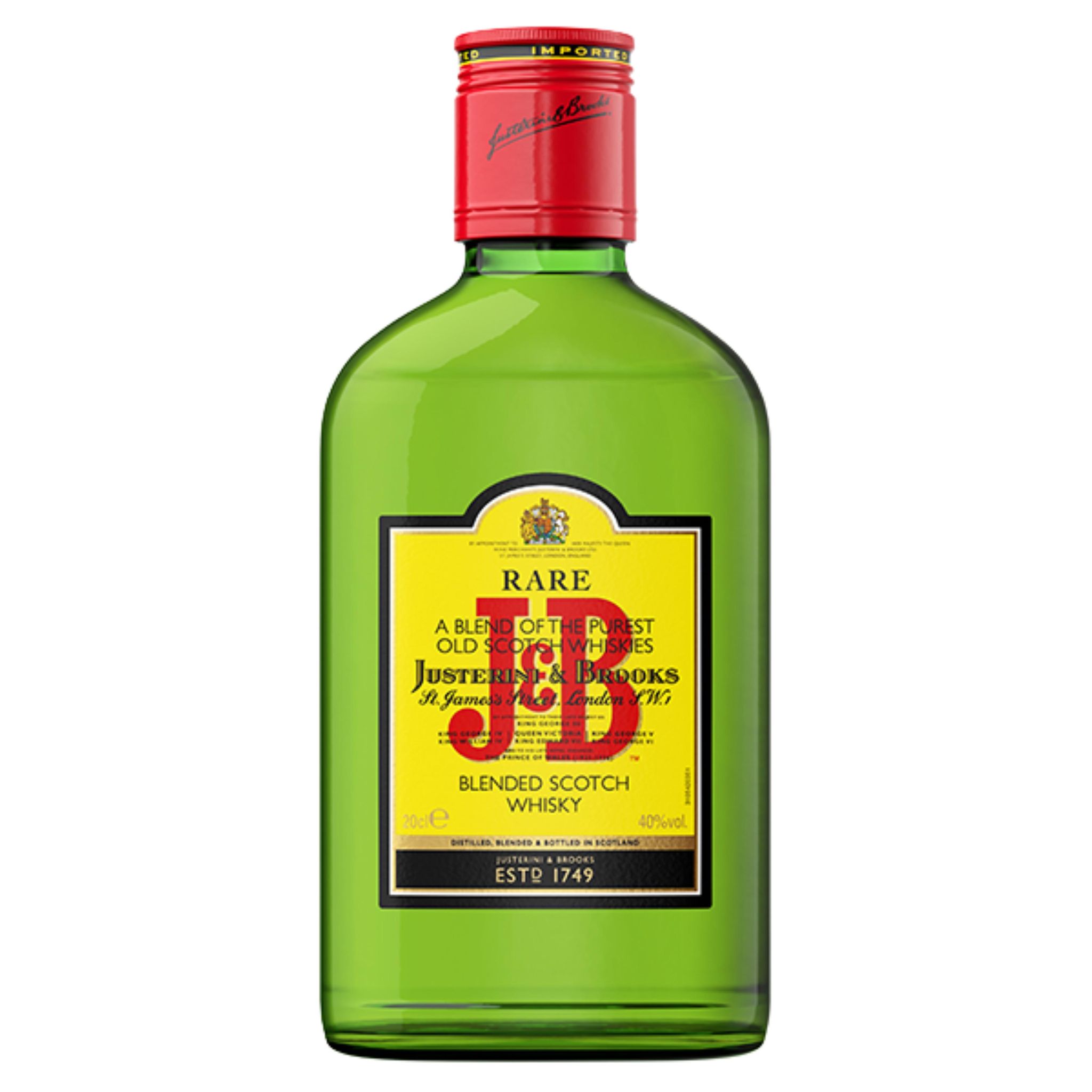 J&B Scotch whisky écossais blended 40% flask 20cl