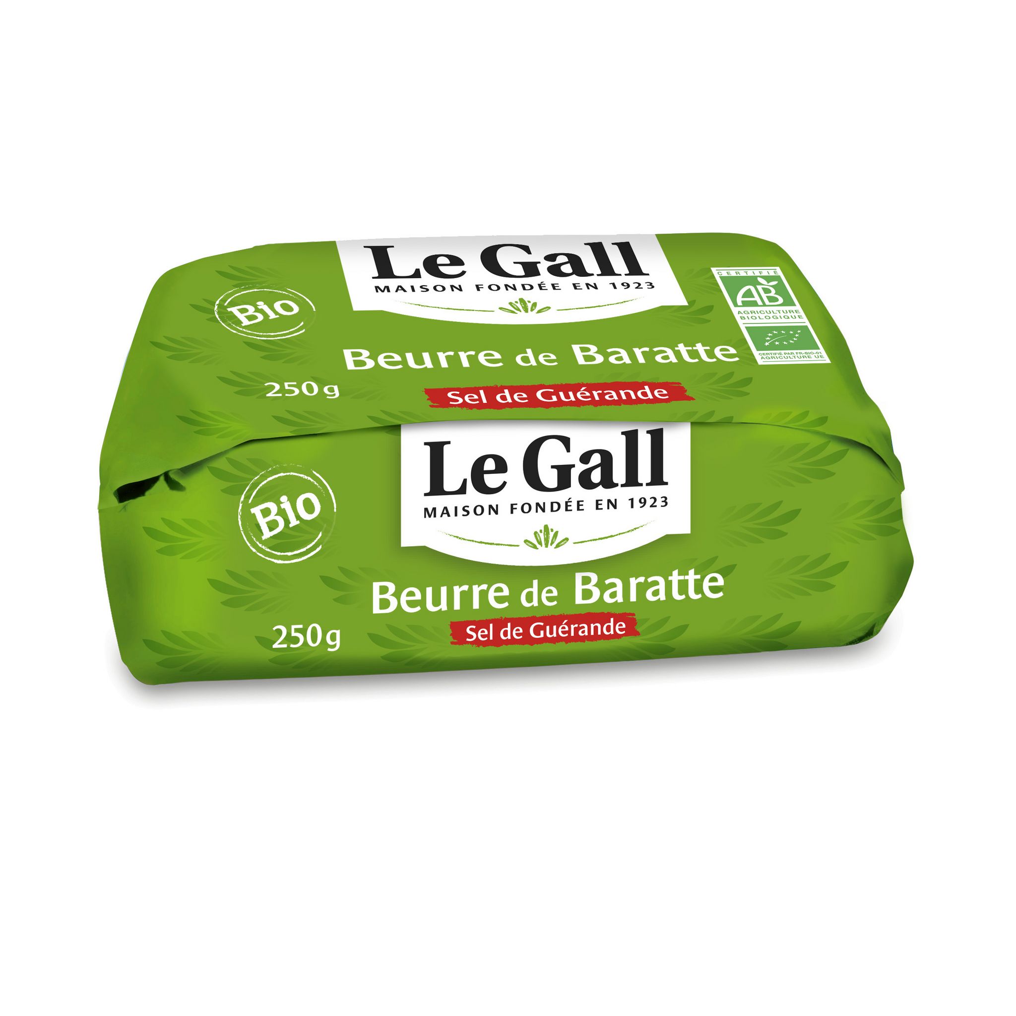 LE GALL Beurre de baratte au sel de Guérande 80%MG bio 250g