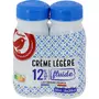 AUCHAN Crème fluide légère UHT 12% MG 2x25cl
