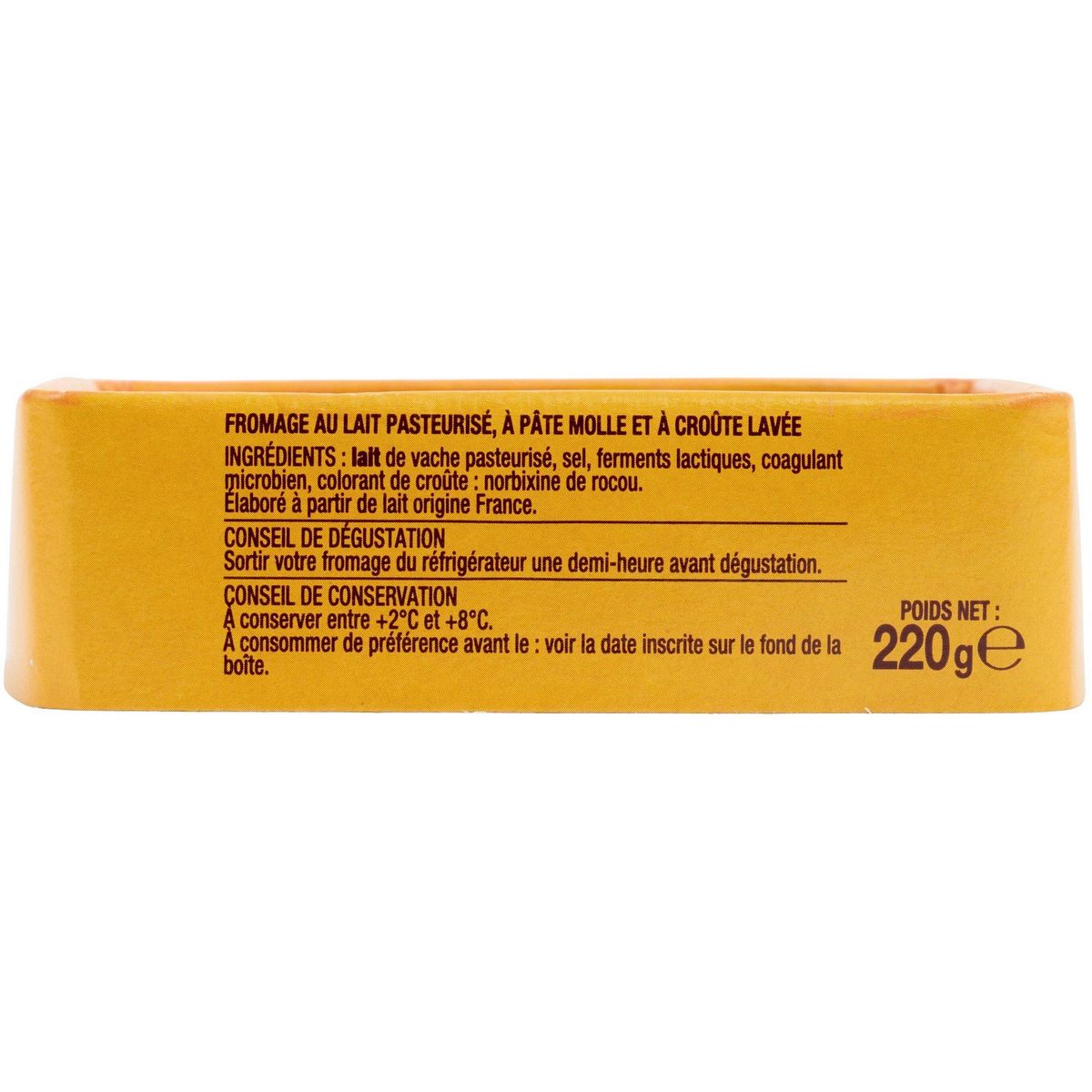 AUCHAN Le pavé doux 220g