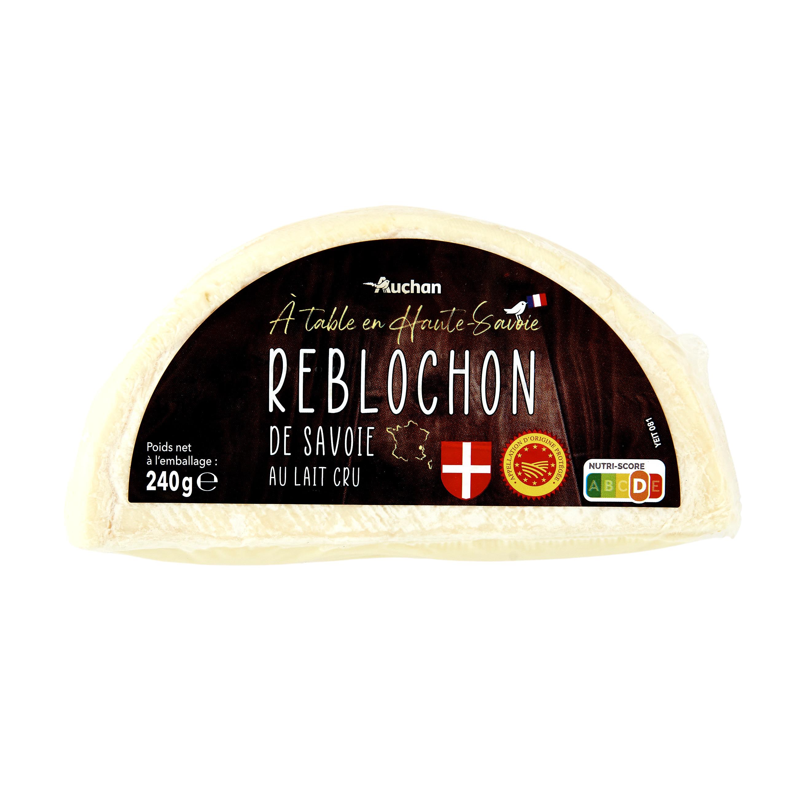 Voir la diapositive 2 : AUCHAN TERROIR Reblochon de Savoie AOP 240g