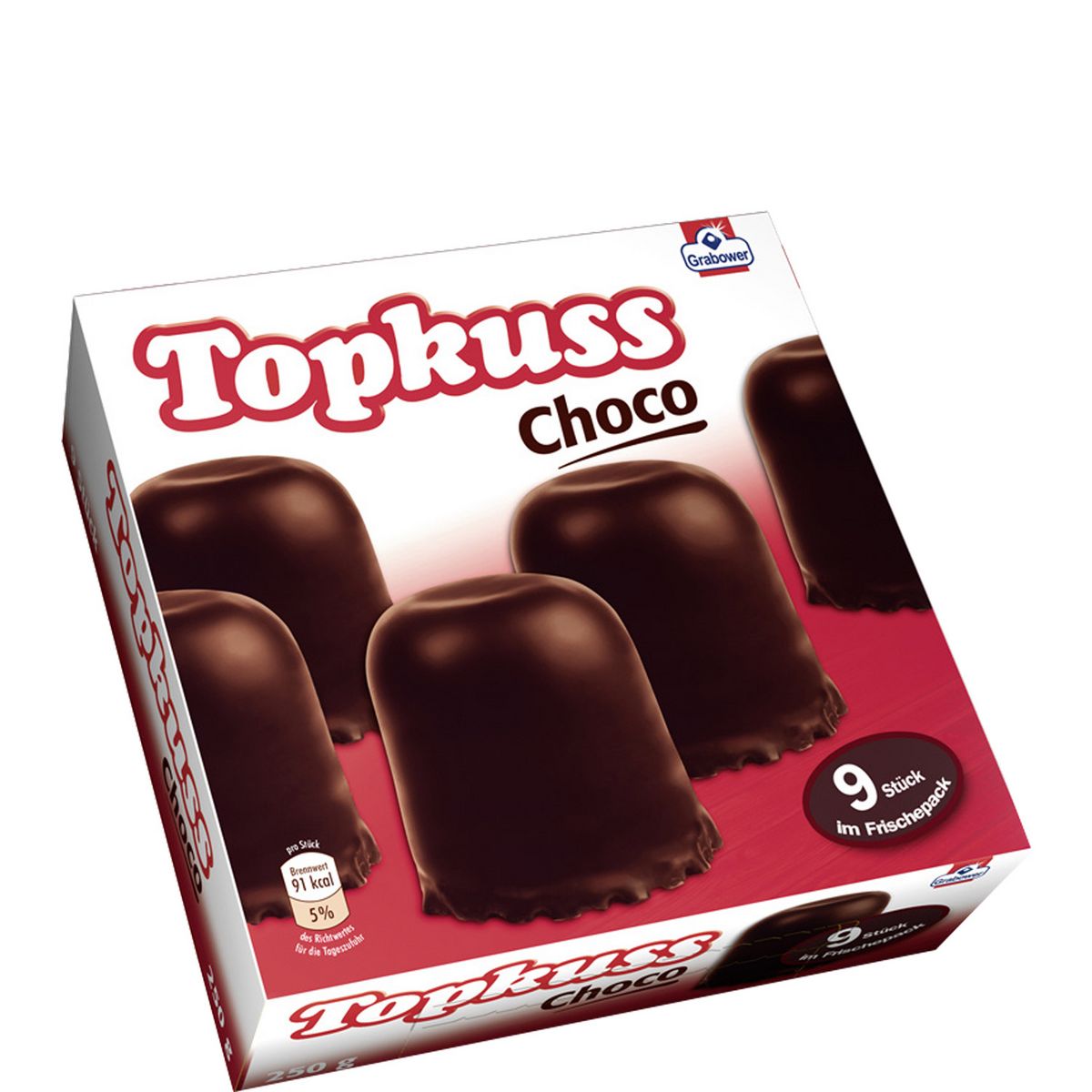 GRABOWER Topkuss tête au chocolat noir 9 pièces 250g
