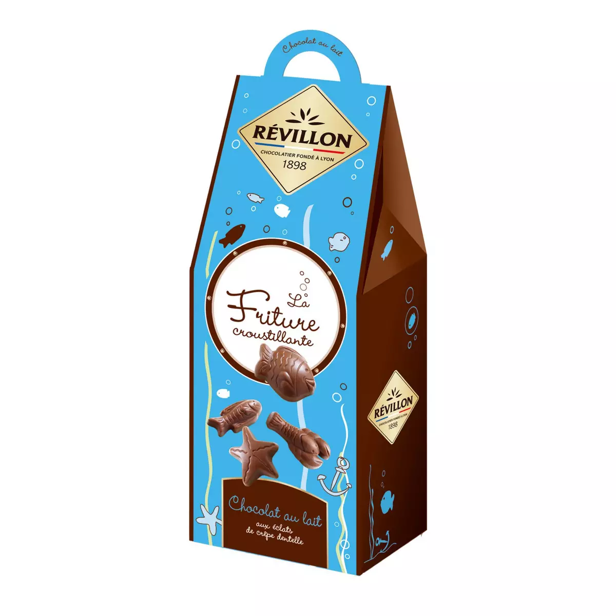 REVILLON CHOCOLATIER La Friture chocolat au lait feuilleté aux éclats de crêpe croustillante 190g