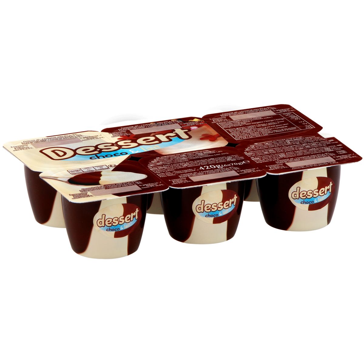 Crème dessert au chocolat et lait 6x70g