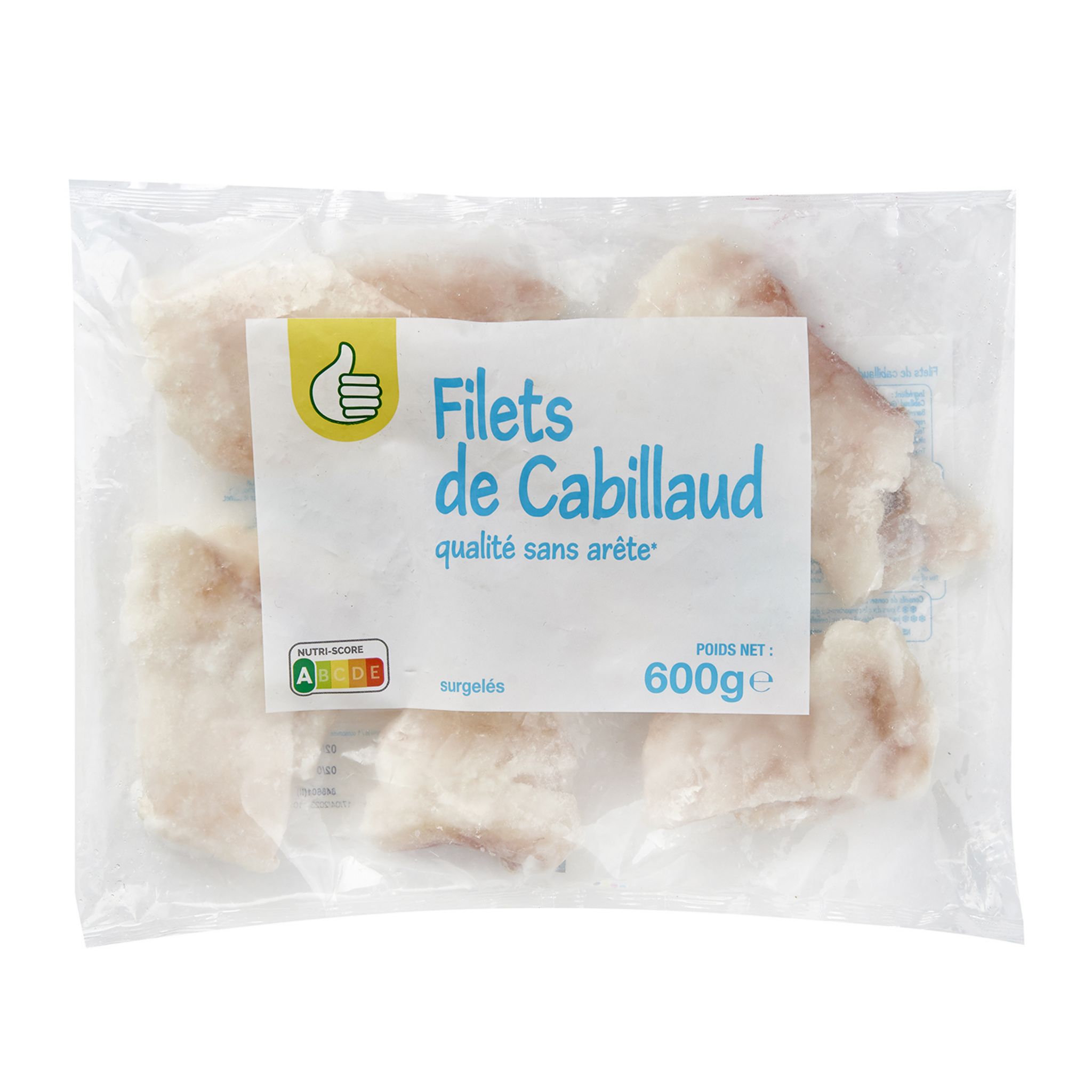 POUCE Filet De Cabillaud 600g Pas Cher - Auchan.fr