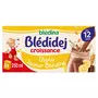 BLEDINA Blédidej céréales lactées chocolat banane dès 12 mois 4x250ml