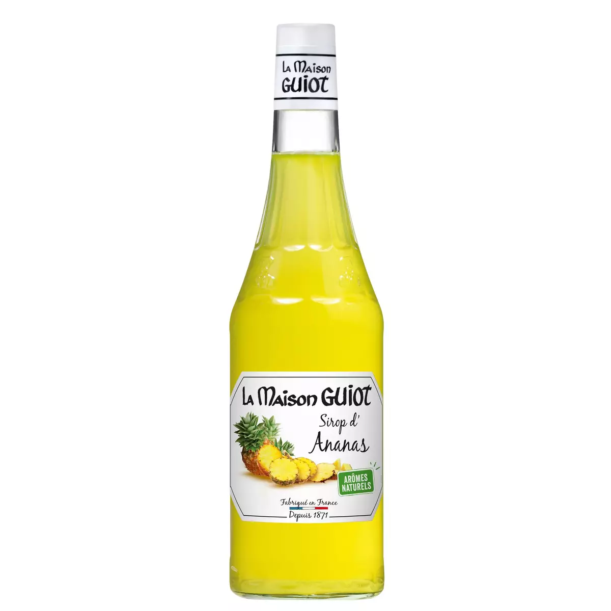 LA MAISON GUIOT Sirop d'ananas bouteille verre 70cl