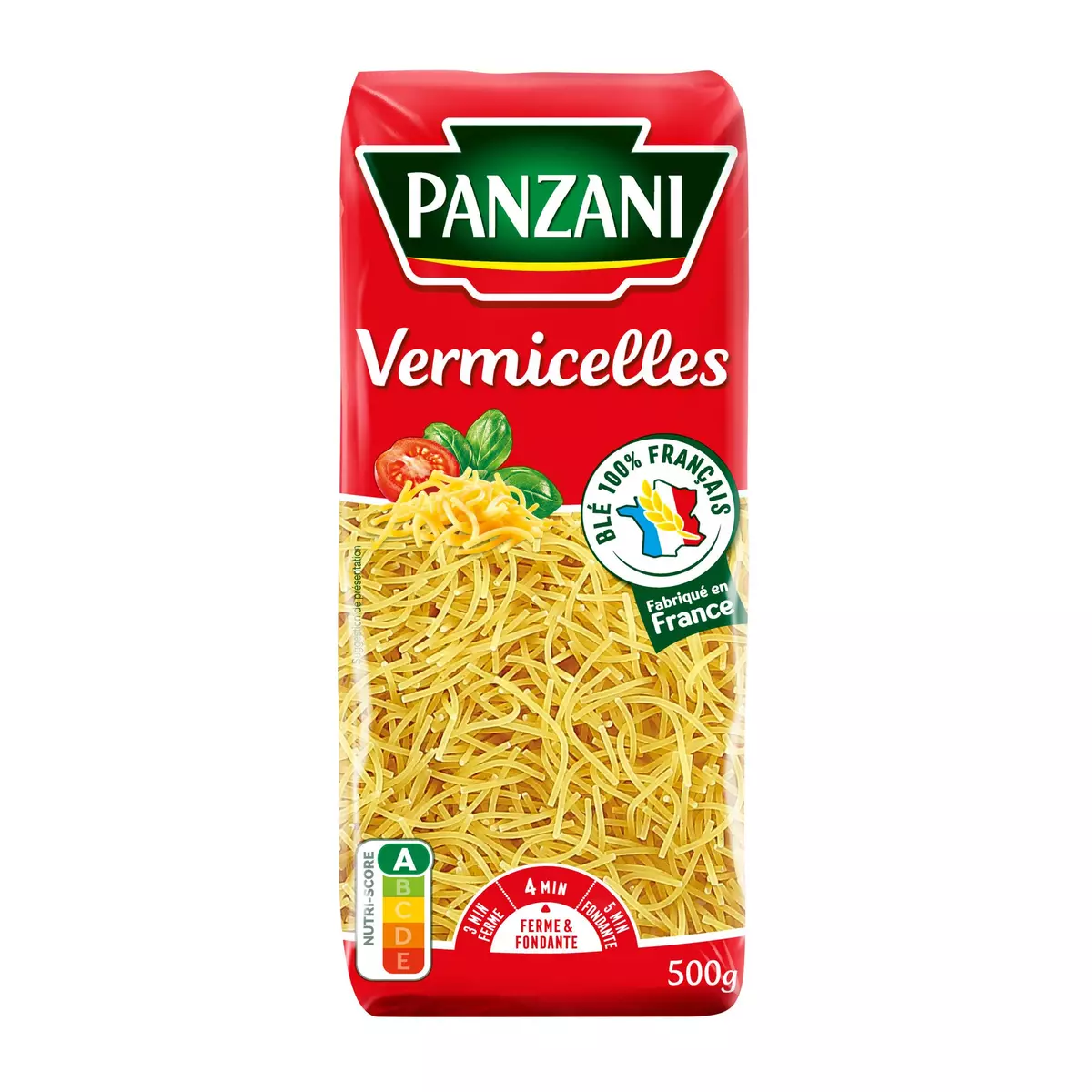 PANZANI Vermicelles filière blé responsable français 500g