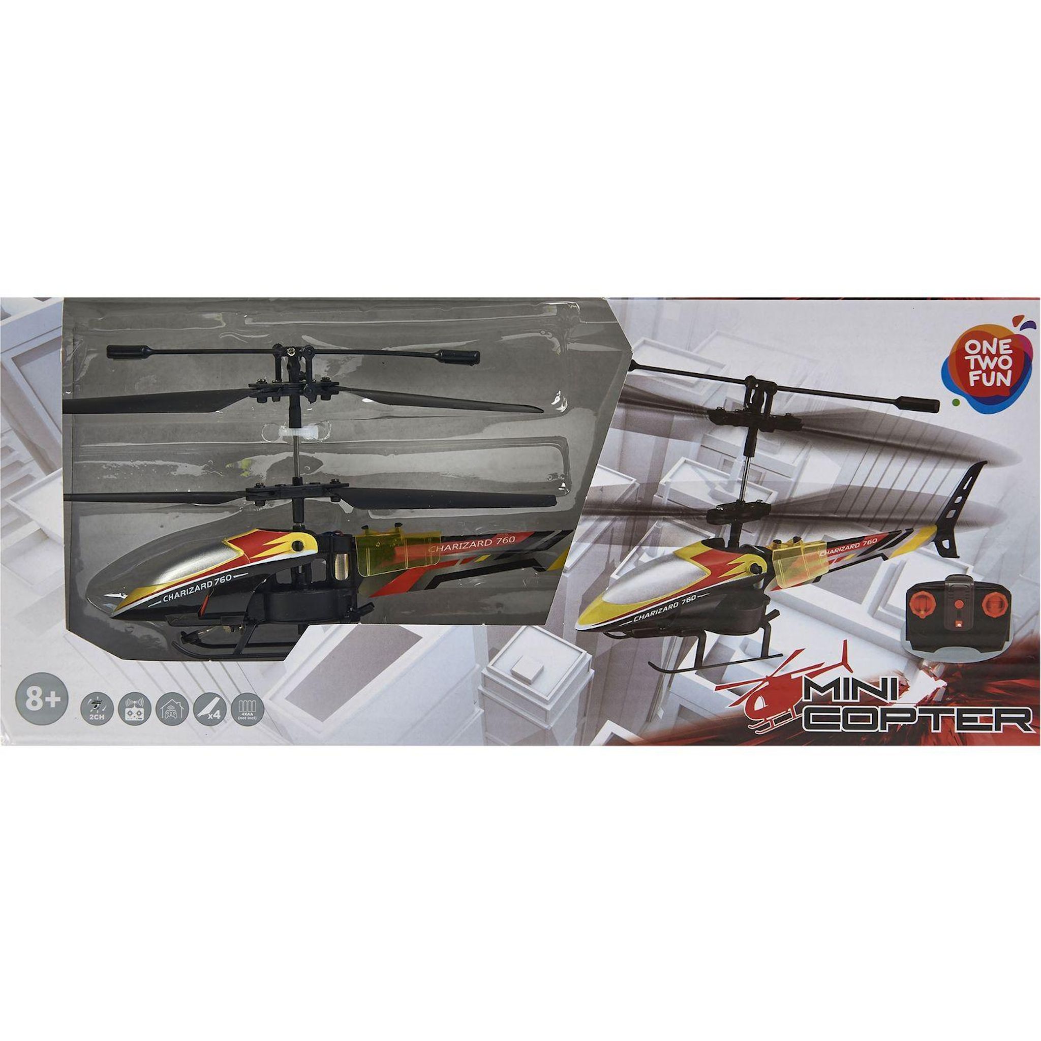 ONE TWO FUN Mini hélicoptère RC infrarouge