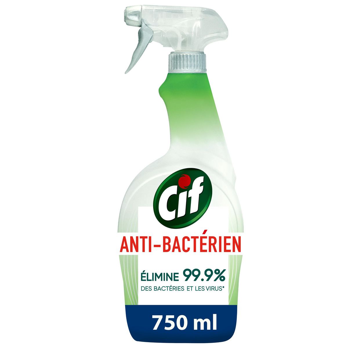 CIF Spray désinfectant antibactérien multi-usages sans javel 750ml