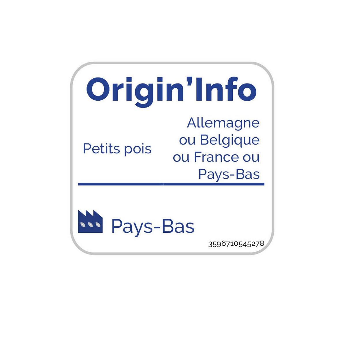 AUCHAN BIO Petits pois sans sucres ajoutés 280g