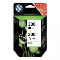 HP 62 Pack de 2 Cartouches d'Encre Noire et Trois Couleurs Authentiques  (N9J71AE)