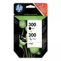 HP 300 Pack de 2 Cartouches d'encre Noir et Trois Couleurs Authentiques (CN637EE)
