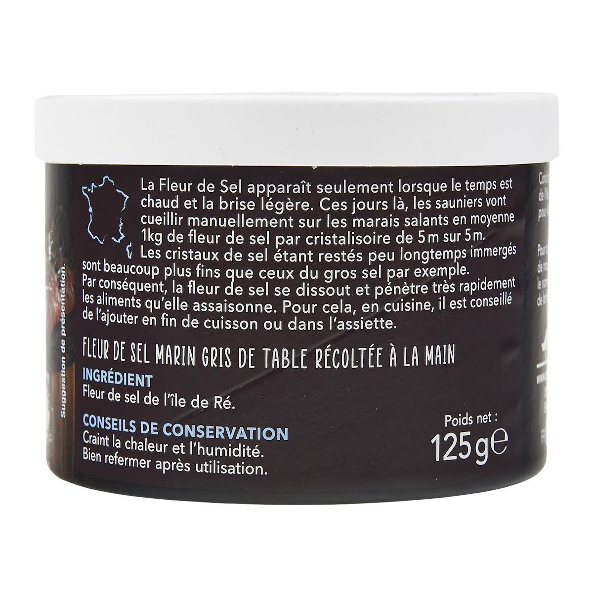 AUCHAN TERROIR Fleur de sel de l'île de Ré 125g