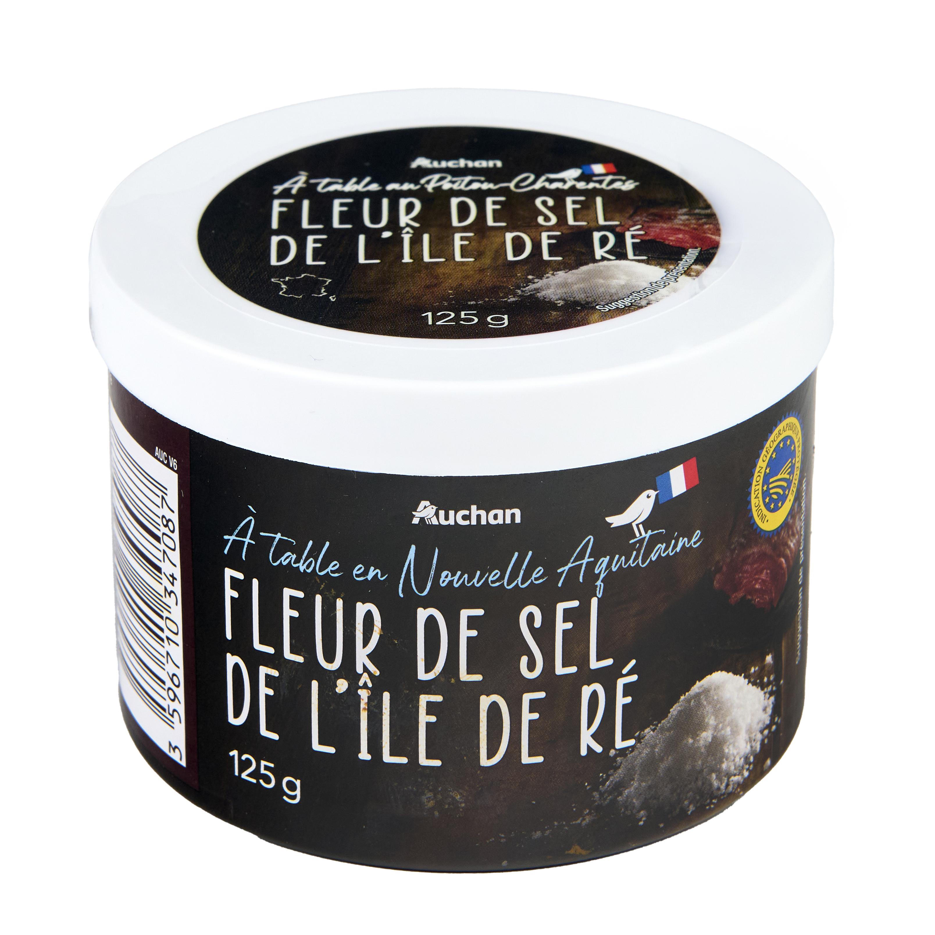 Voir la diapositive 3 : AUCHAN TERROIR Fleur de sel de l'île de Ré 125g