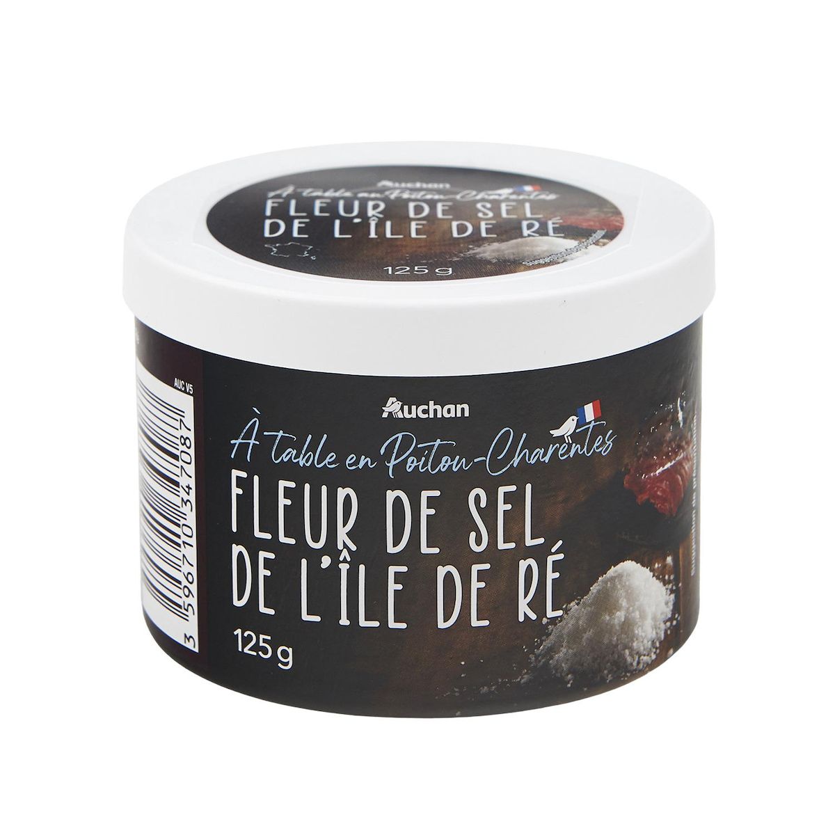 AUCHAN TERROIR Fleur de sel de l'île de Ré 125g