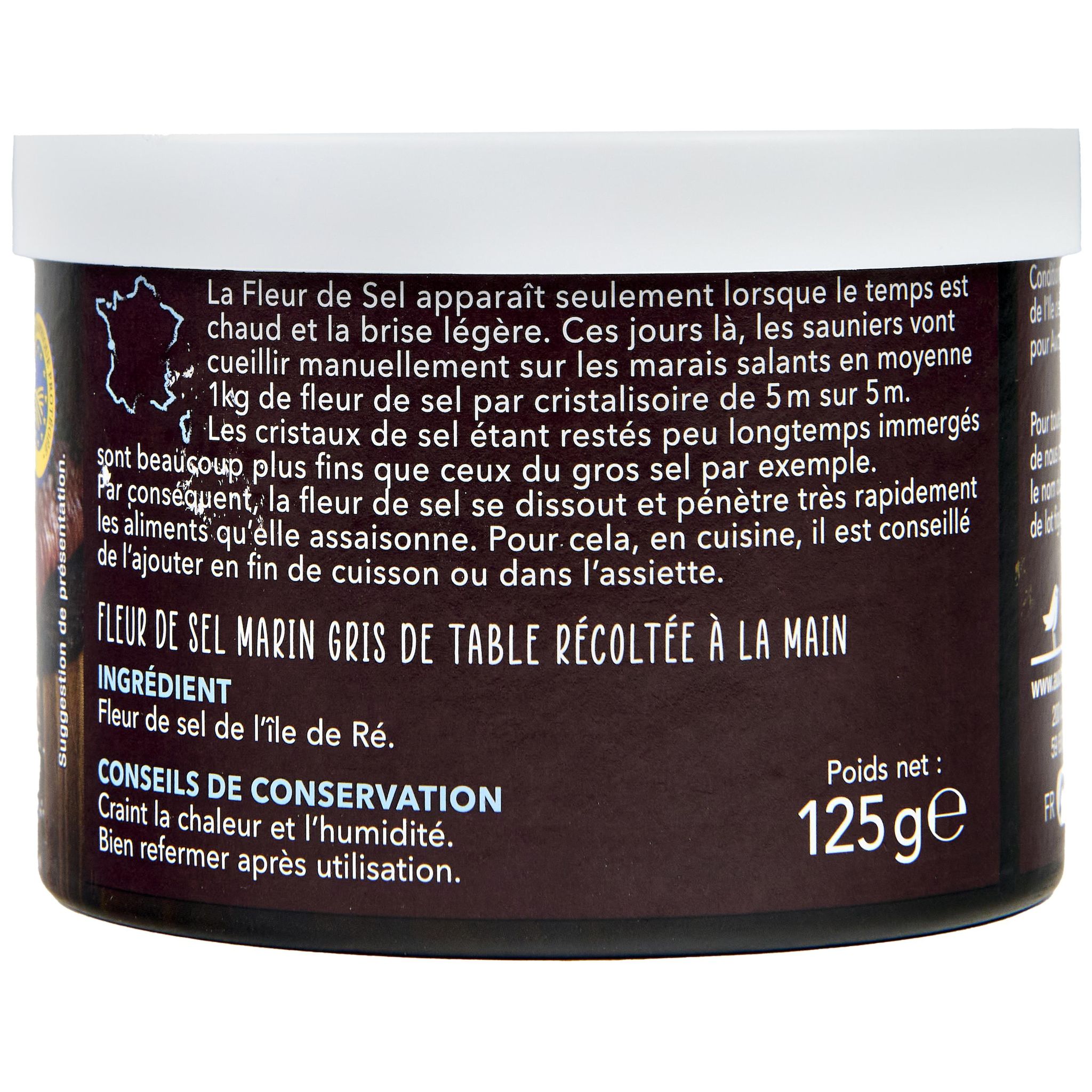 Voir la diapositive 3 : AUCHAN TERROIR Fleur de sel de l'île de Ré 125g