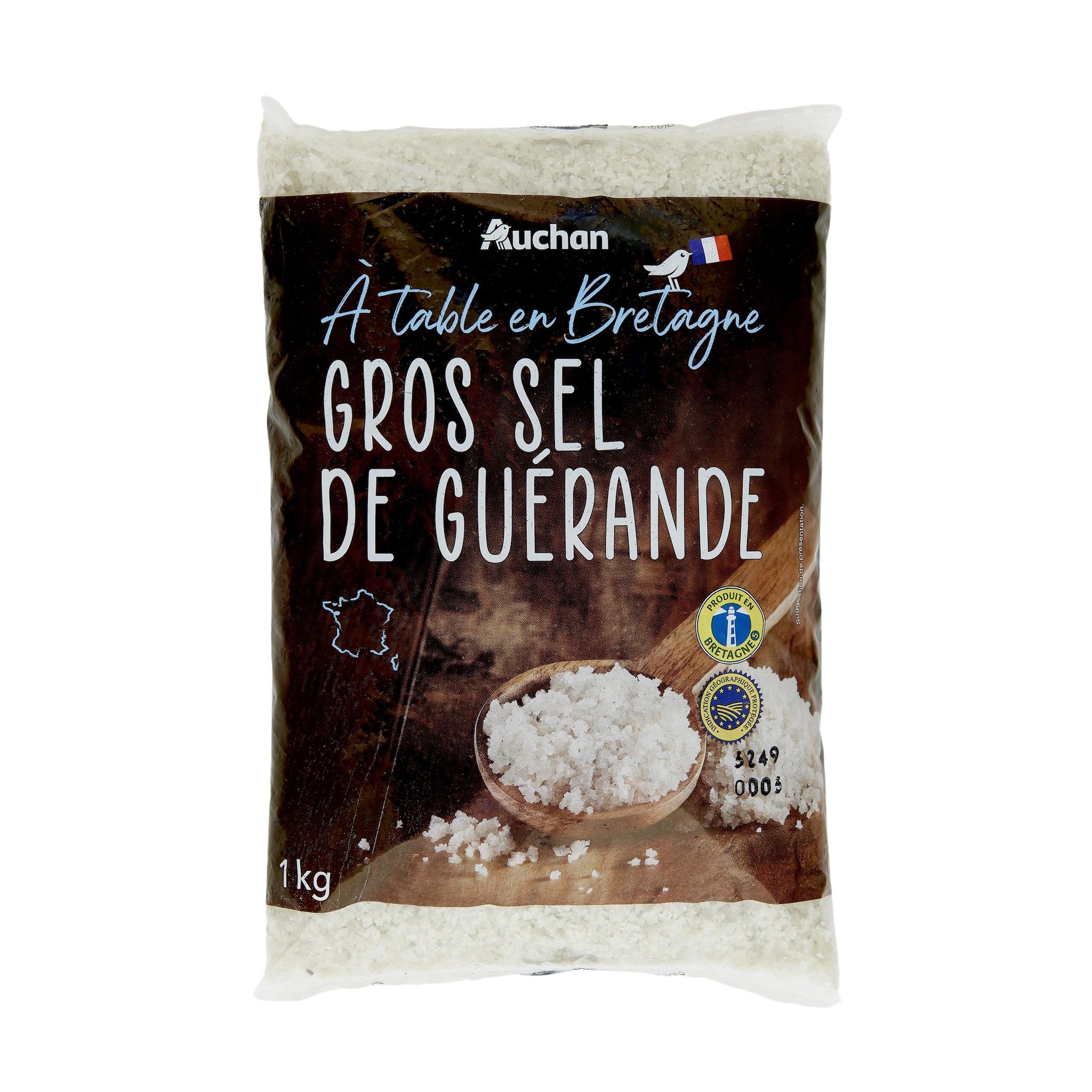 Voir la diapositive 2 : AUCHAN TERROIR Gros sel de Guérande IGP 1kg