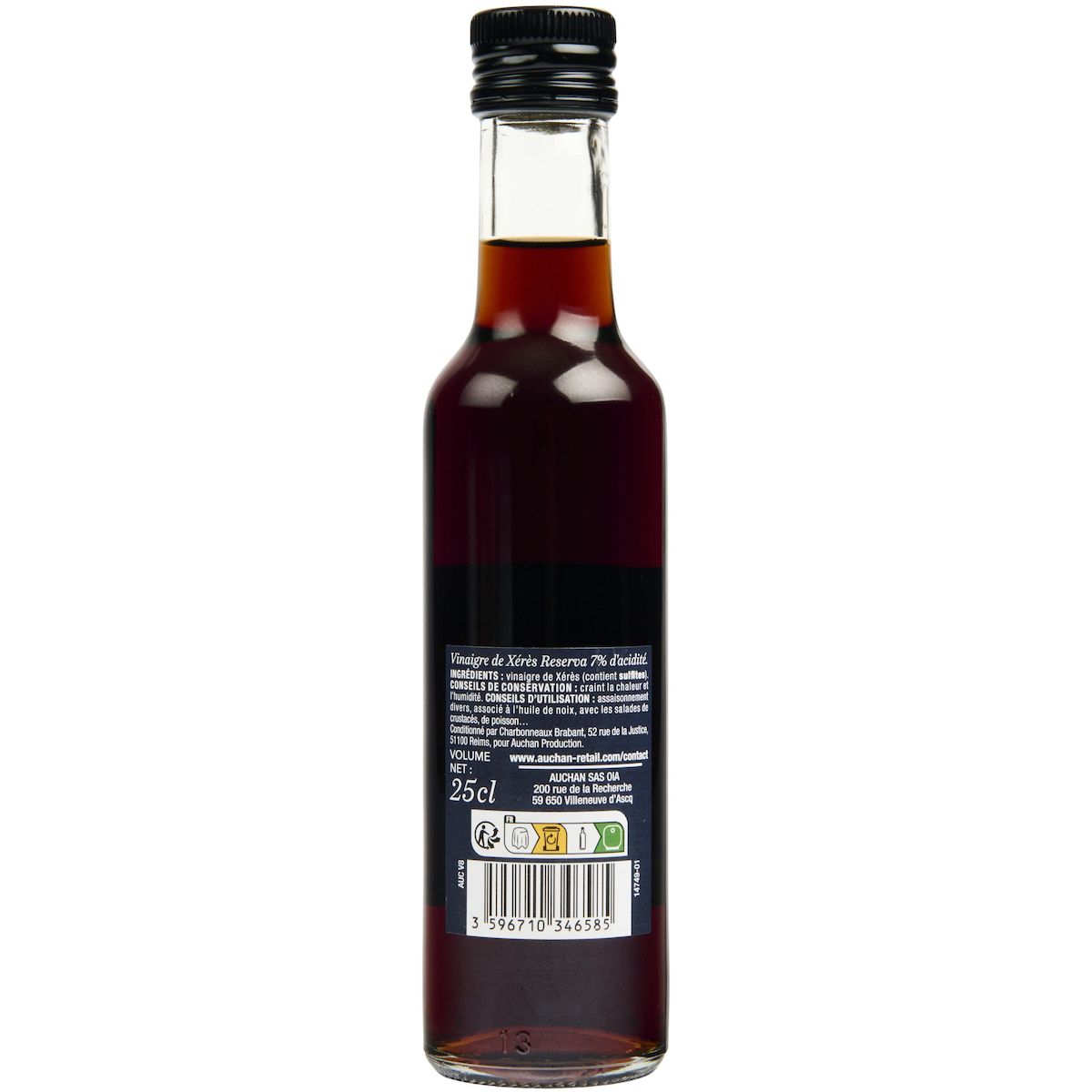 AUCHAN COLLECTION Vinaigre de Xérès AOP 25cl