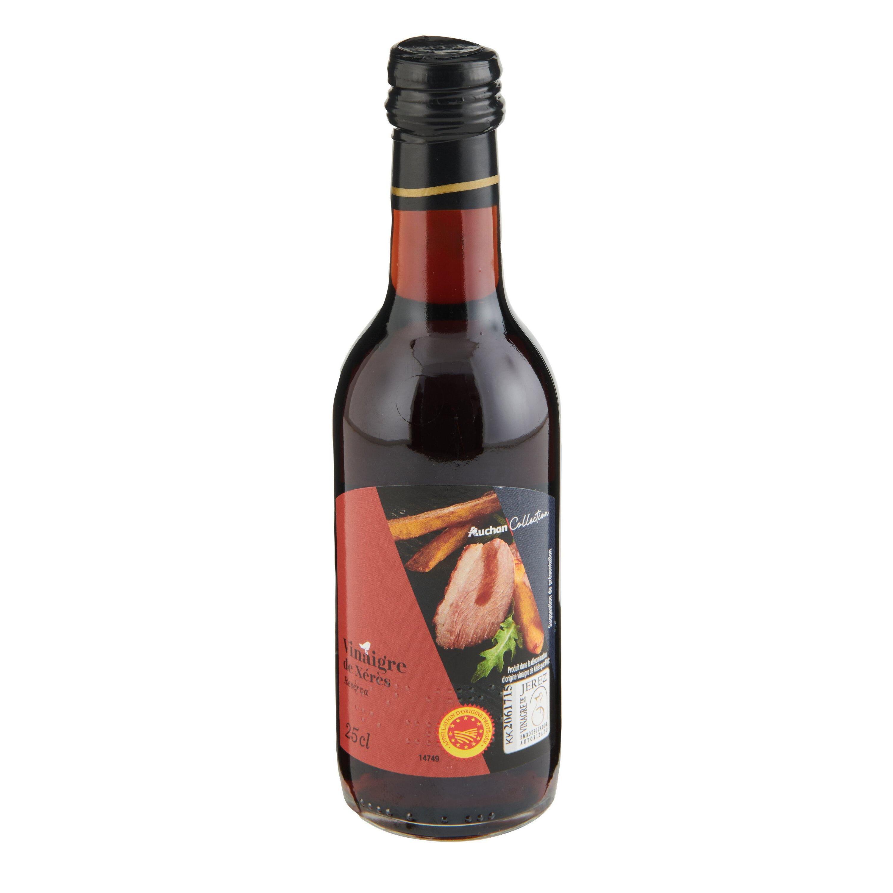 Voir la diapositive 3 : AUCHAN COLLECTION Vinaigre de Xérès AOP 25cl