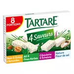 TARTARE Fromage frais coffret 4 saveurs x8 8 portions 133g