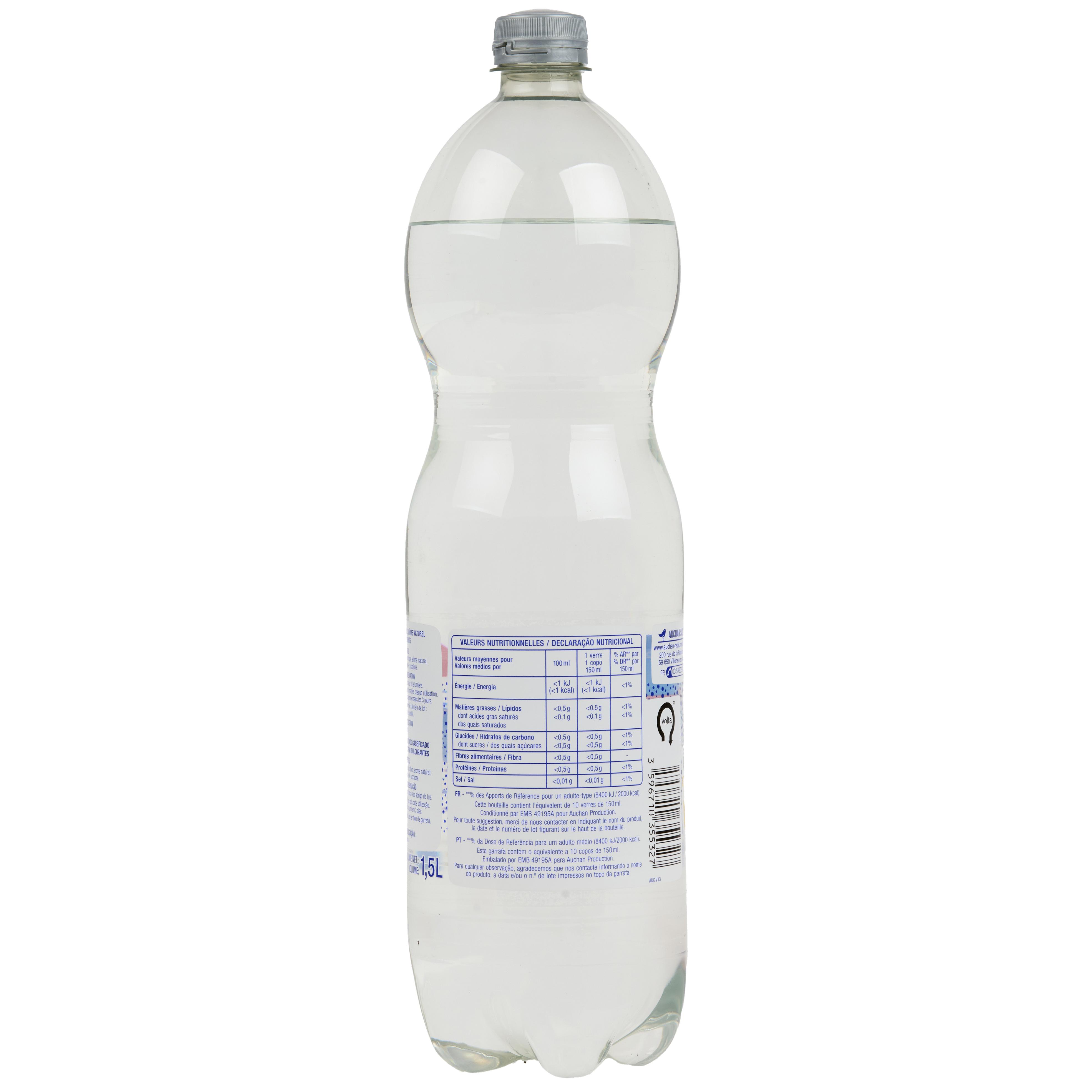 Voir la diapositive 2 : AUCHAN Limonade zéro à l'arôme naturel 1,5l