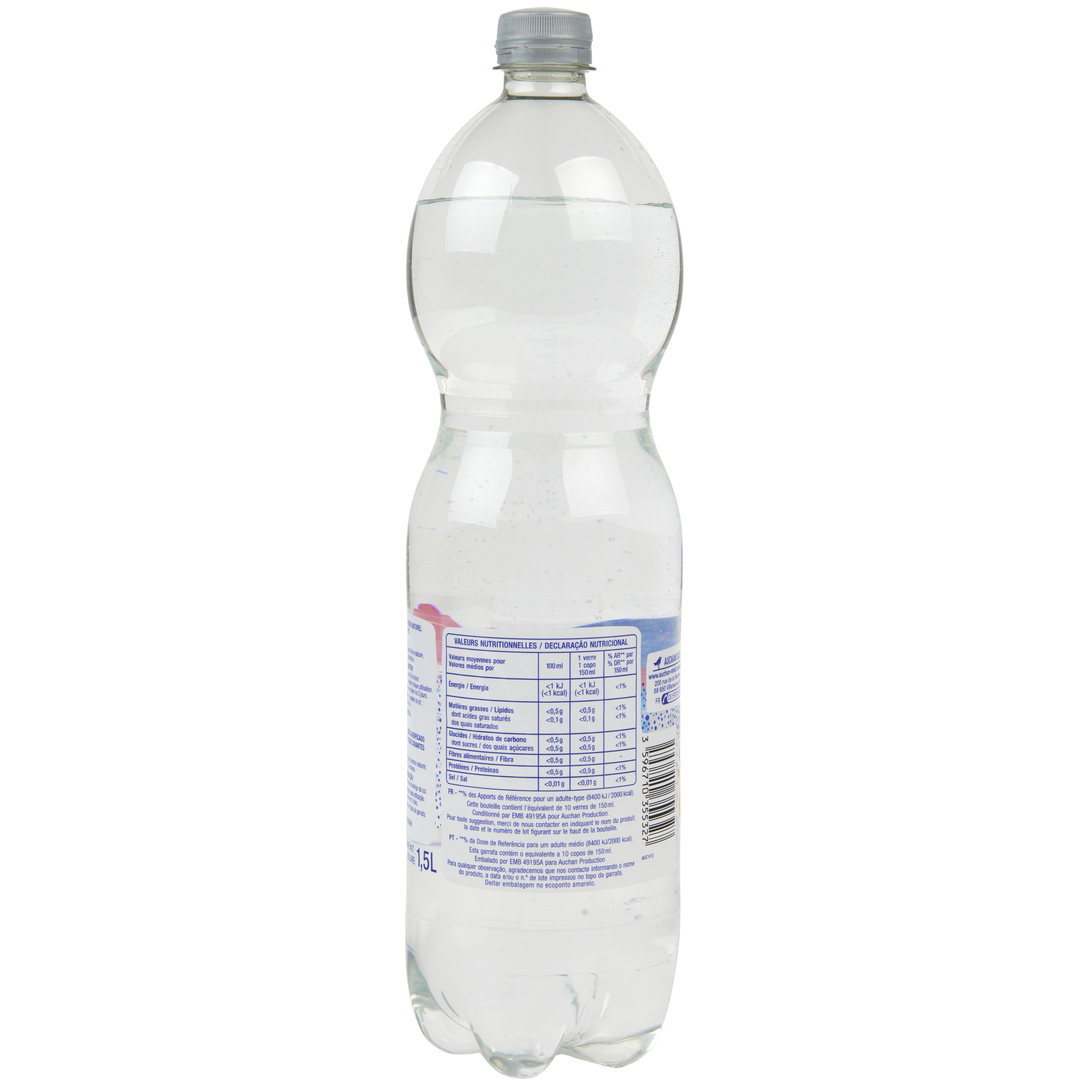 Voir la diapositive 4 : AUCHAN Limonade zéro à l'arôme naturel 1,5l