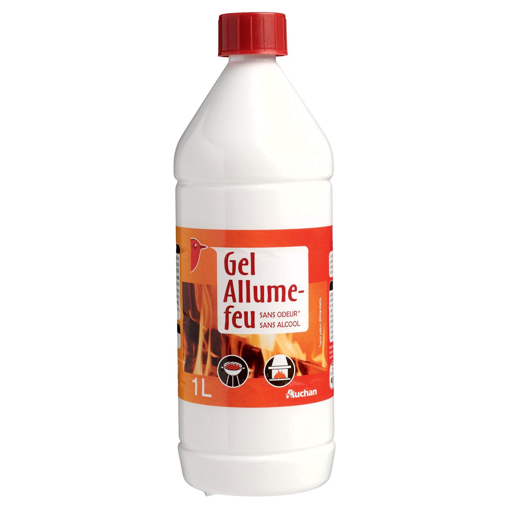 Voir la diapositive 2 : AUCHAN Allume-feux gel sans alcool 1l