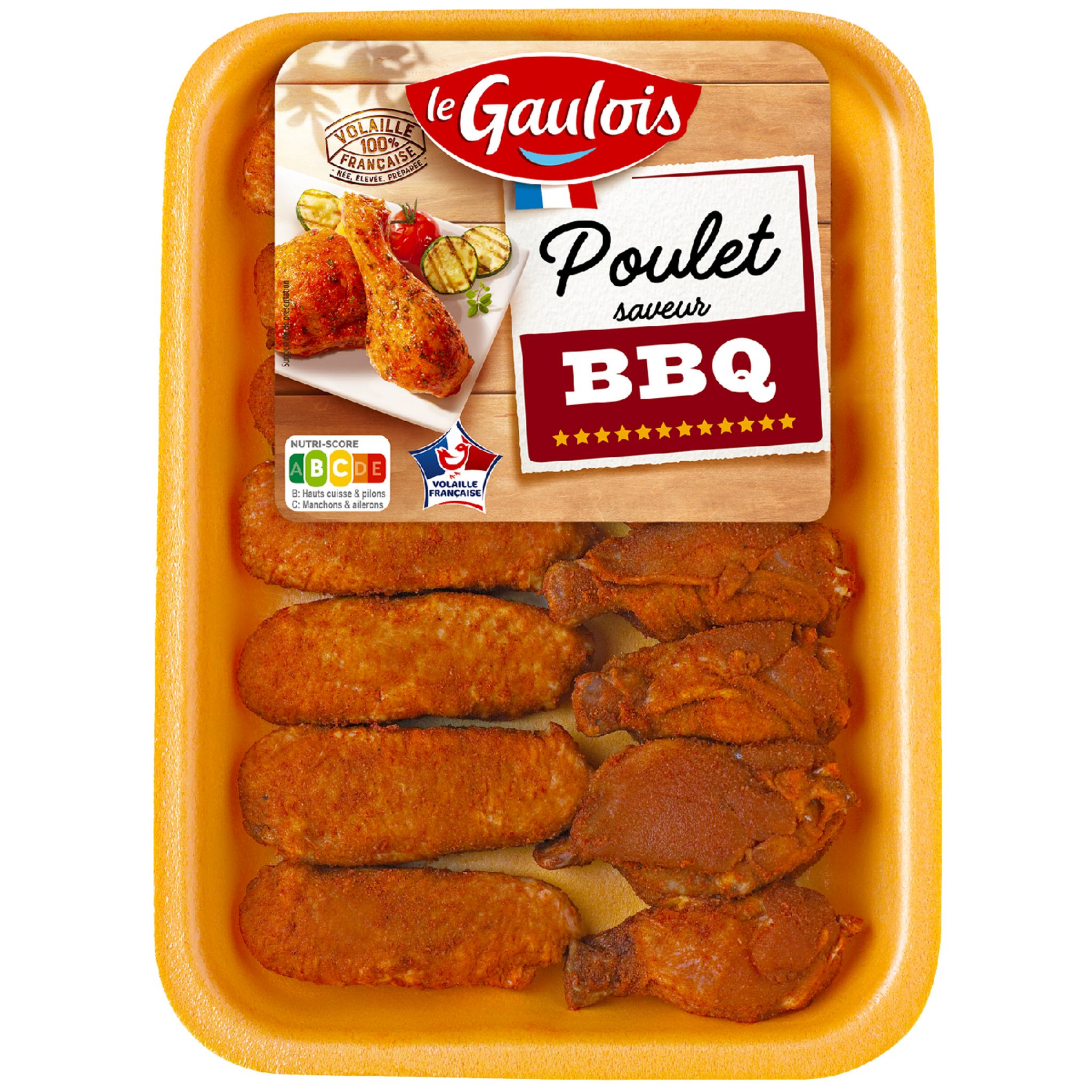 LE GAULOIS Ailes de poulet façon barbecue 470g