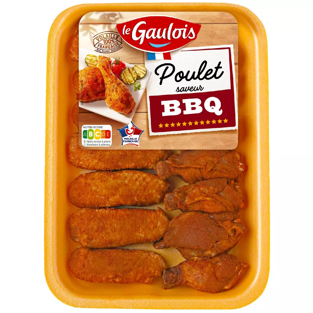 LE GAULOIS Ailes de poulet façon barbecue 470g
