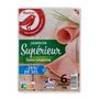 Voir la diapositive 2 : AUCHAN Jambon supérieur réduit en sel 6 tranches 240g