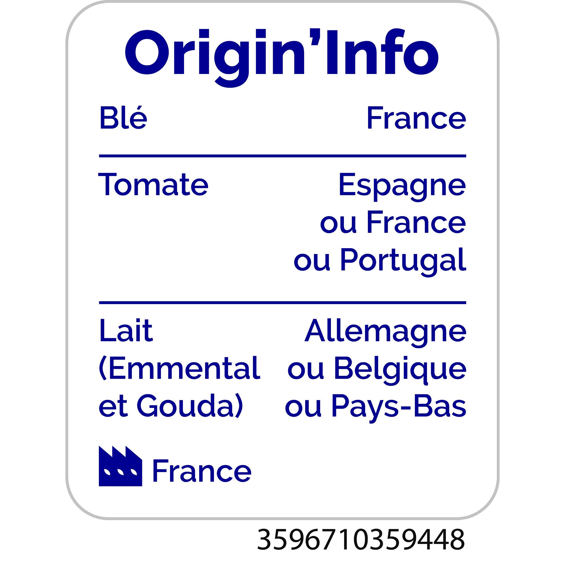 Voir la diapositive 2 : AUCHAN Mini pizza au fromage 1 part 180g
