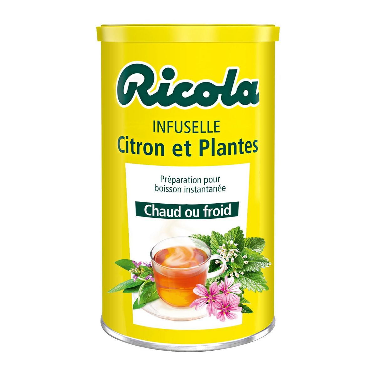 RICOLA Préparation pour boisson instantanée au citron et plantes à savourer chaud ou froid 200g