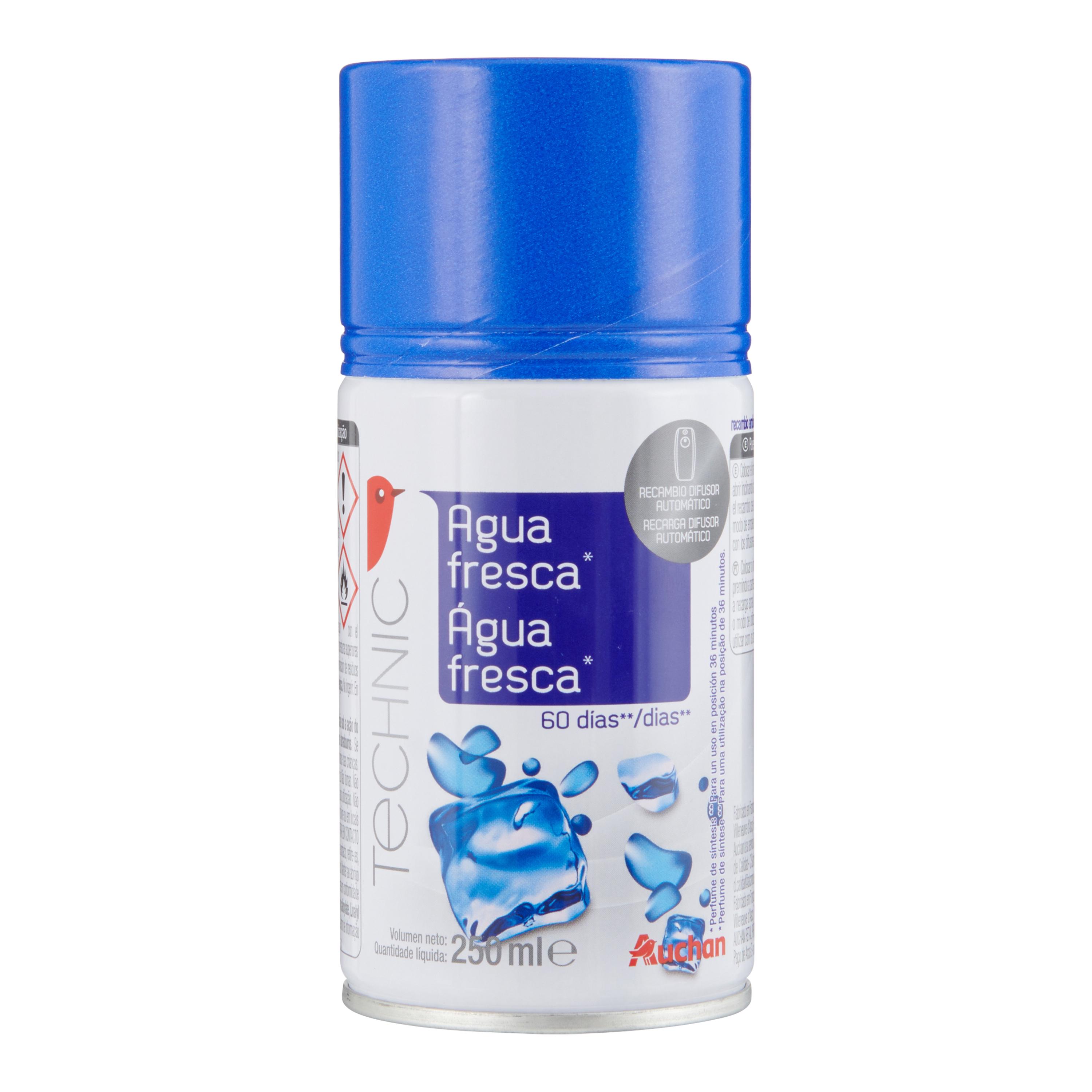 Voir la diapositive 3 : AUCHAN Recharge pour diffuseur automatique eaux fraîches 250ml