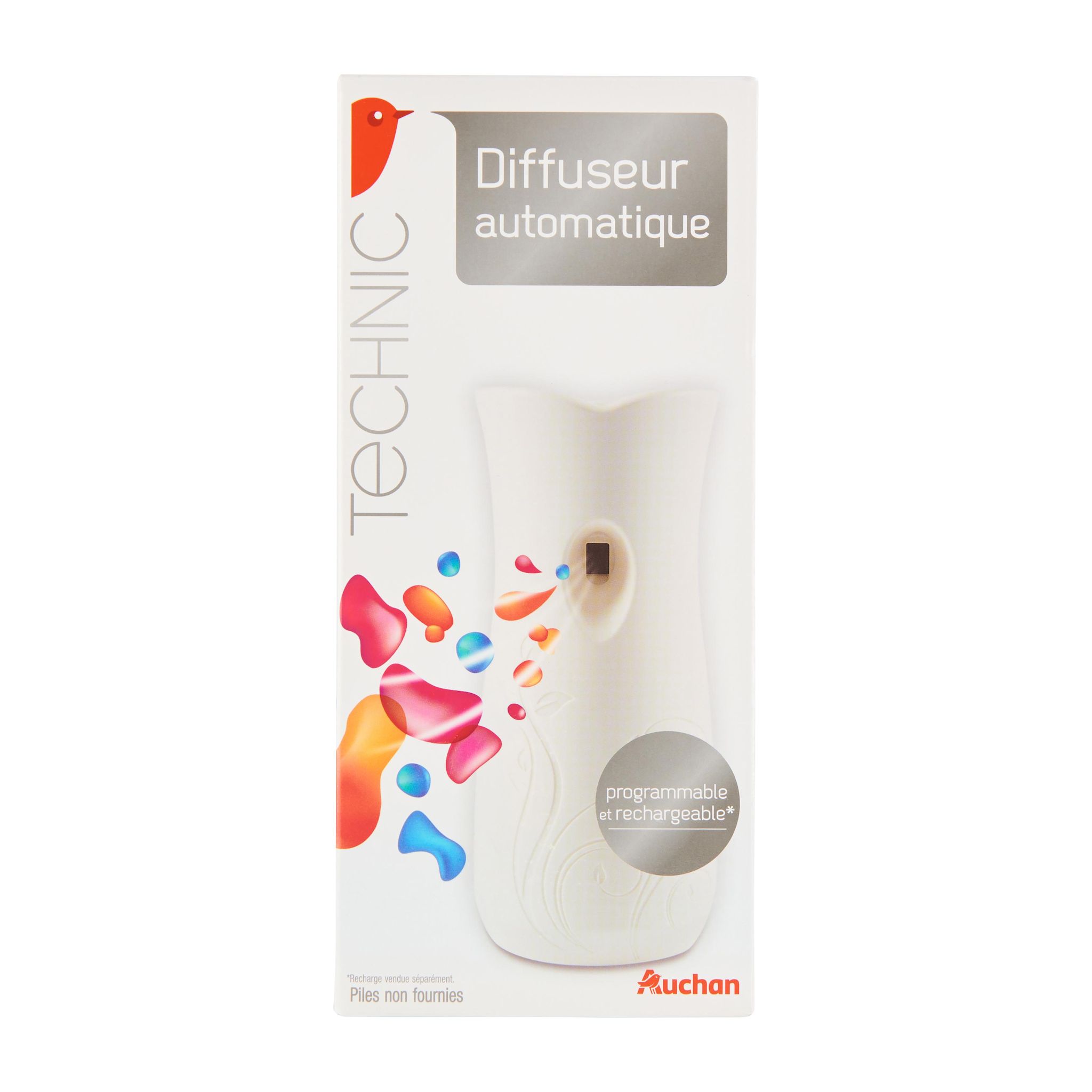Voir la diapositive 2 : AUCHAN Diffuseur automatique programmable et rechargeable 1 diffuseur