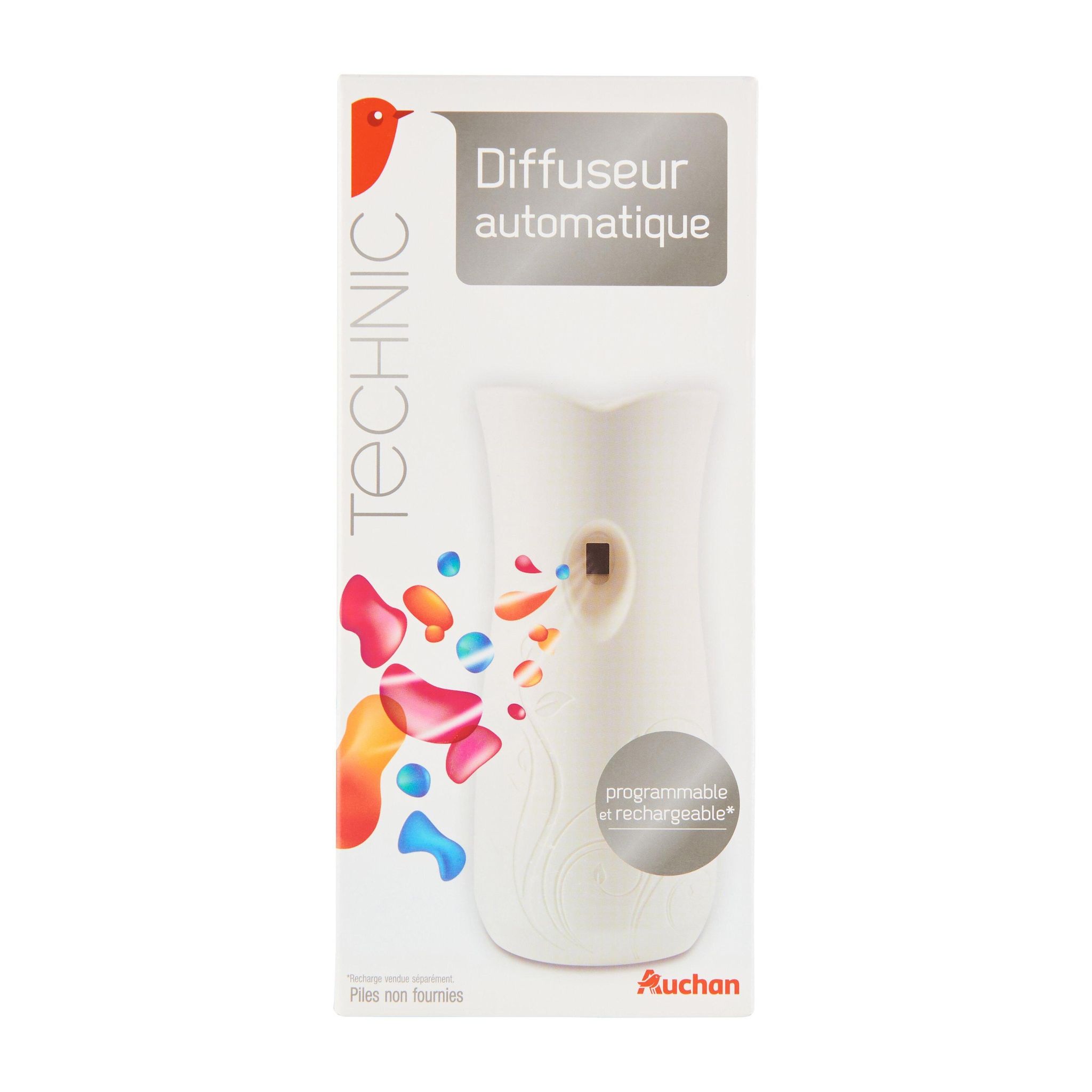 Voir la diapositive 4 : AUCHAN Diffuseur automatique programmable et rechargeable 1 diffuseur