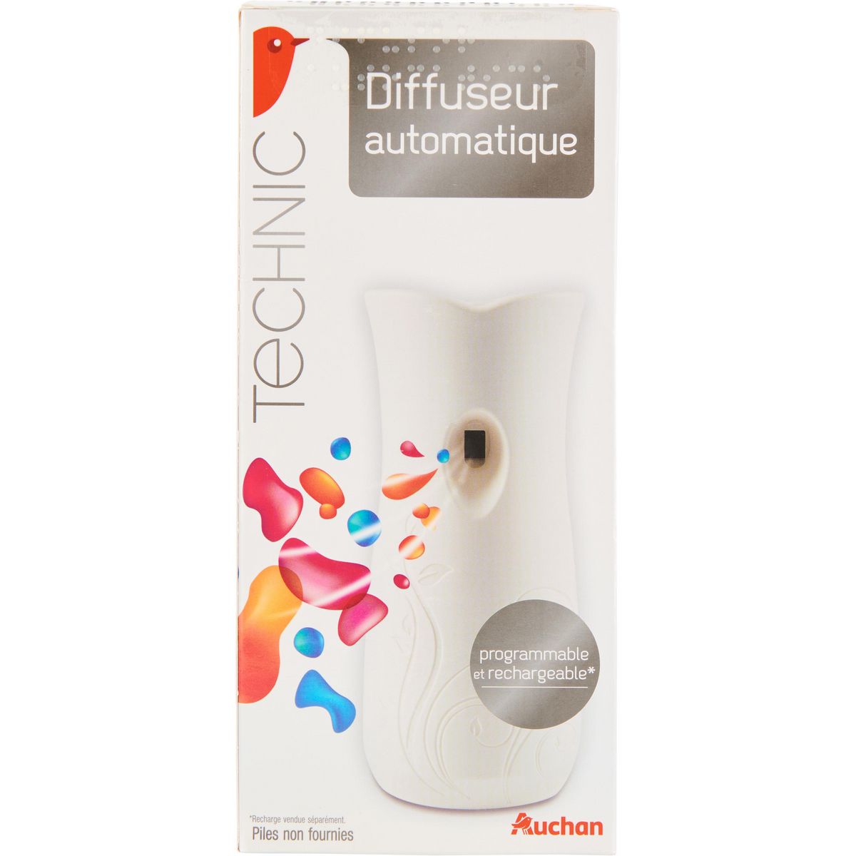 AUCHAN Diffuseur automatique programmable et rechargeable 1 diffuseur