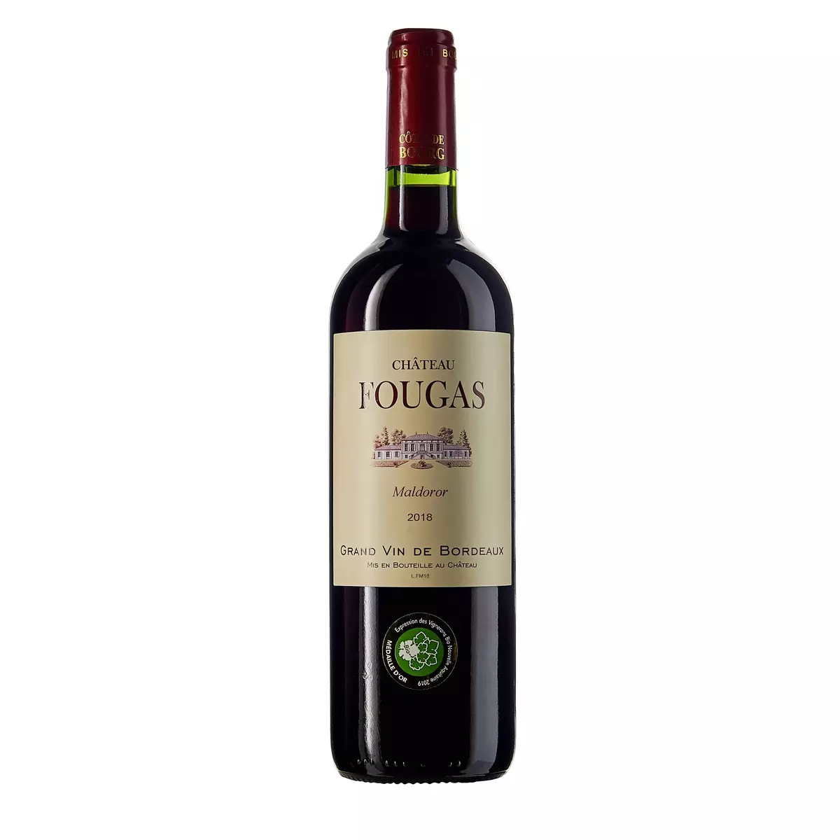 Vin rouge AOP Côtes-de-Bourg Château Fougas Maldoror bio 75cl