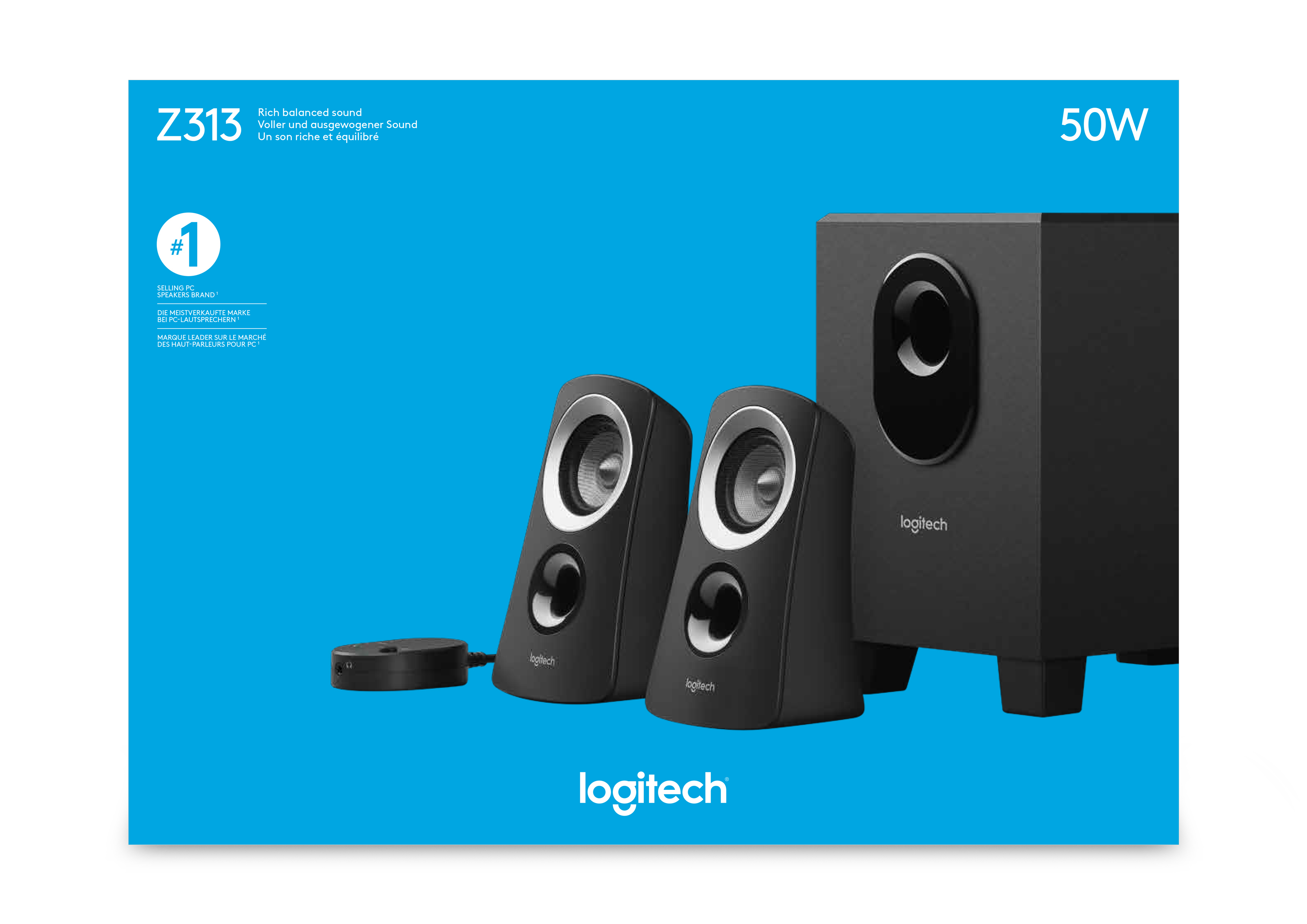 Voir la diapositive 10 : LOGITECH Système de Haut-Parleurs Z313
