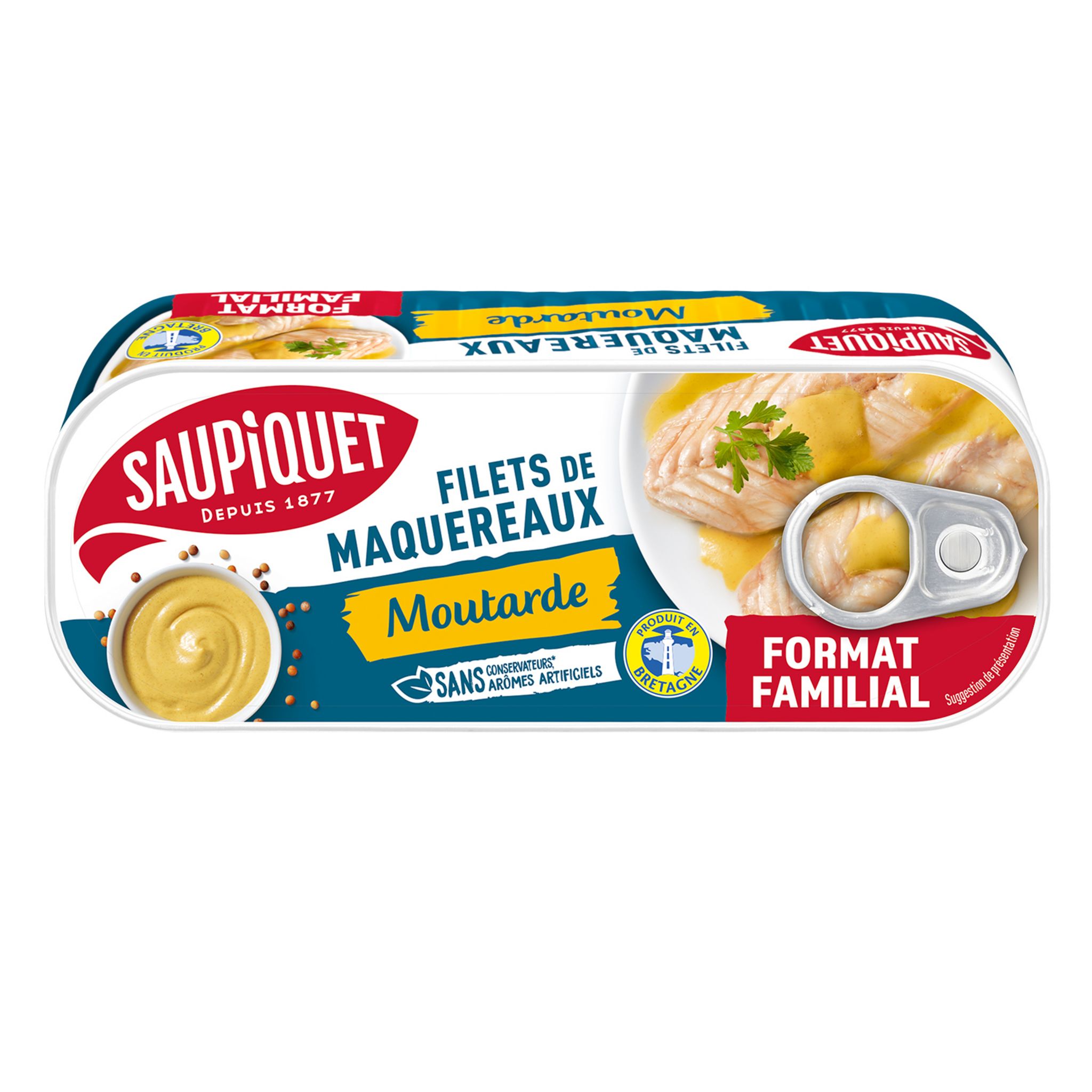 SAUPIQUET Filets de maquereaux à la moutarde 226g