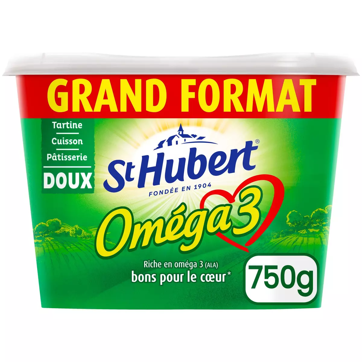 ST HUBERT Margarine oméga 3 doux tartine et cuisson 750g