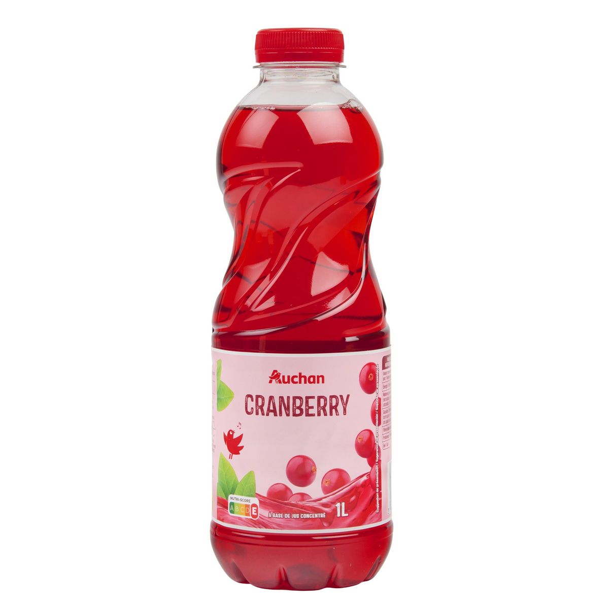 AUCHAN Boisson au jus de cranberry 1l