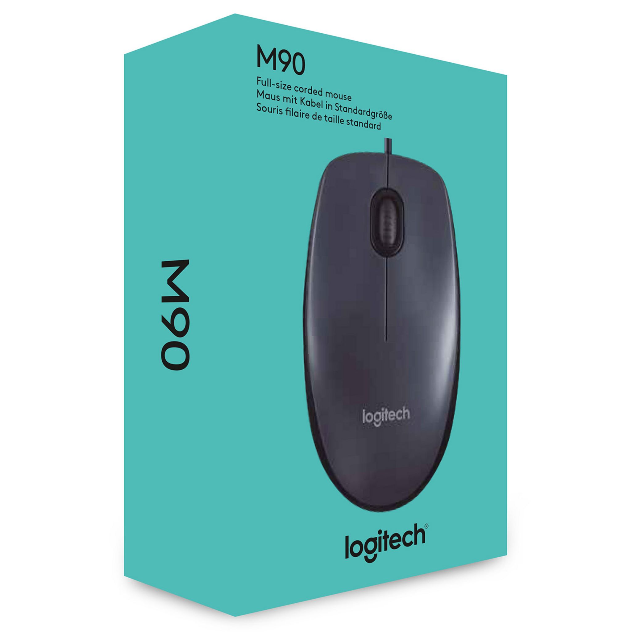 Voir la diapositive 2 : LOGITECH Souris Filaire M90 USB Optique Ambidextre