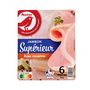 Voir la diapositive 2 : AUCHAN Jambon supérieur avec couenne 6 tranches 240g